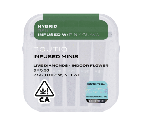 Boutiq Infused Minis Pre Rolls RS11 x Pink Guava